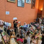 Teacher-Christina-Soumi-grabs-attention-with-a-bullhorn