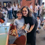 Teacher Vicky Petalas and her student