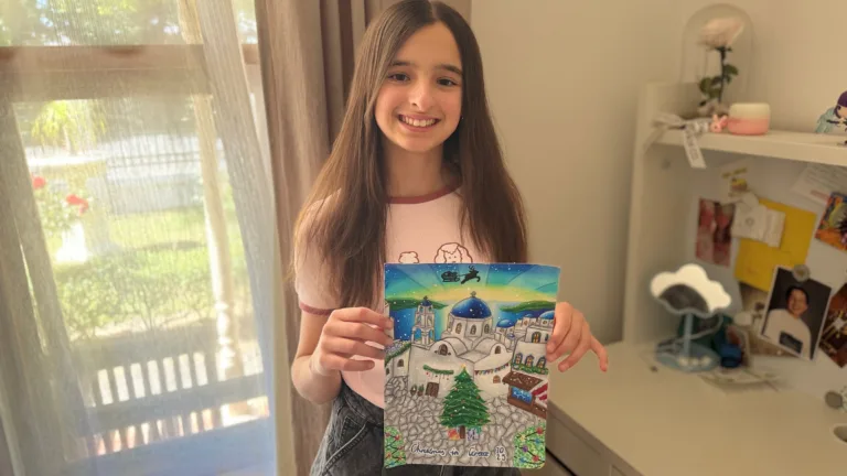 Chrisoula Panagopoulos brings ‘Christmas in Greece’ to The Greek Herald print cover