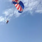 Apart from skydiving, yiayia Vassiliki is also a paraglider