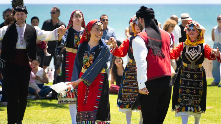 Henley Beach in SA transformed into Greek summer festival for Epiphany