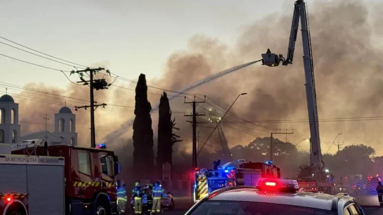 Hall destroyed in fire at St Nectarios Greek Orthodox Church in Adelaide