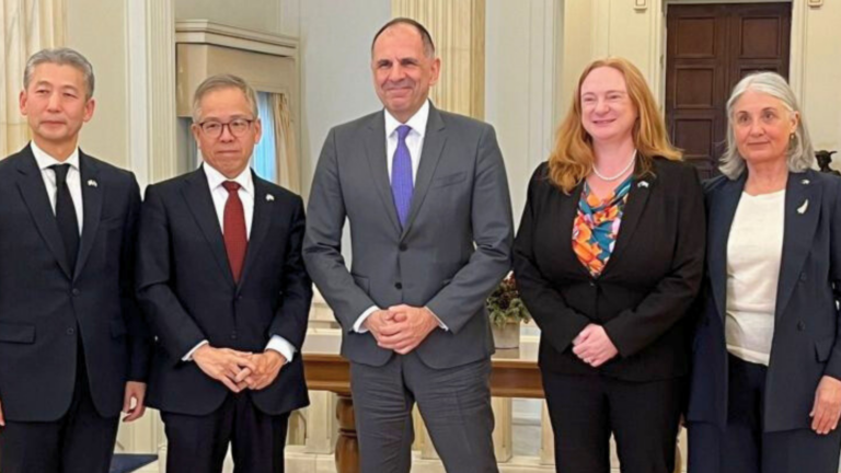 Australian Ambassador Alison Duncan meets Greek Foreign Minister in Athens