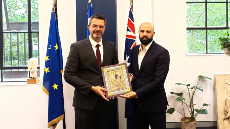 Consul General of Greece in Sydney meets Kythera municipal leader during Australia visit 