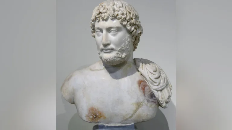 Echoes from the past: Bust of the Roman Emperor Hadrian