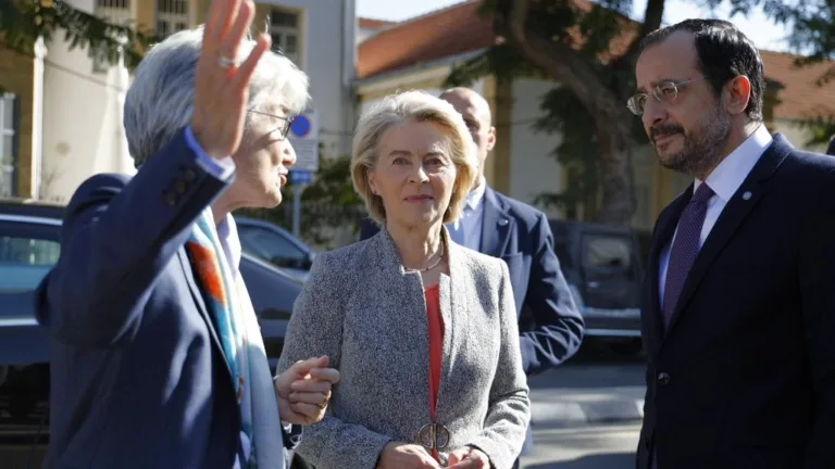 Von der Leyen backs Cyprus reunification during Nicosia visit