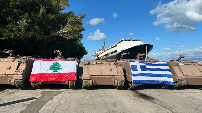Greece donates armoured vehicles to Lebanon in defence diplomacy move
