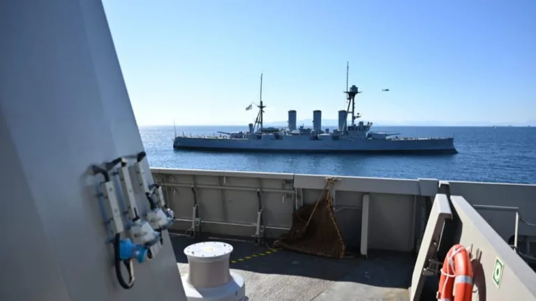 Historic welcome for Greece’s first Belharra-class frigate