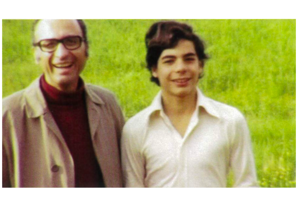 Yanis Varoufakis with his father, Yorgo. Olympia, 1976. 