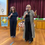 Guest speakers Dr. Helen Kalaboukas and Dina Gerolymou