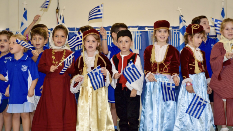 Greek Orthodox School of Darwin holds moving celebration for March 25