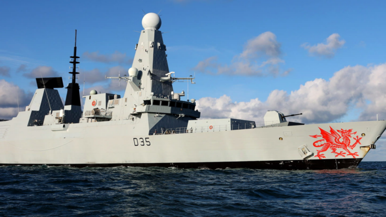 British Royal Navy warship HMS Dragon heads to Cyprus amid regional tensions