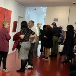 People viewing the exhibition