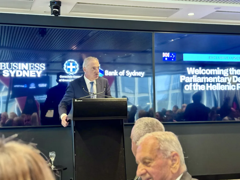 business sydney hellenic parliament delegation