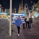 flag raising federation square melbourne greek independence day (14) feature