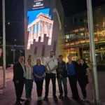 flag raising federation square melbourne greek independence day (5)