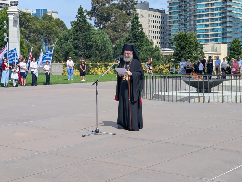 greek independence day in melbourne at the shrine