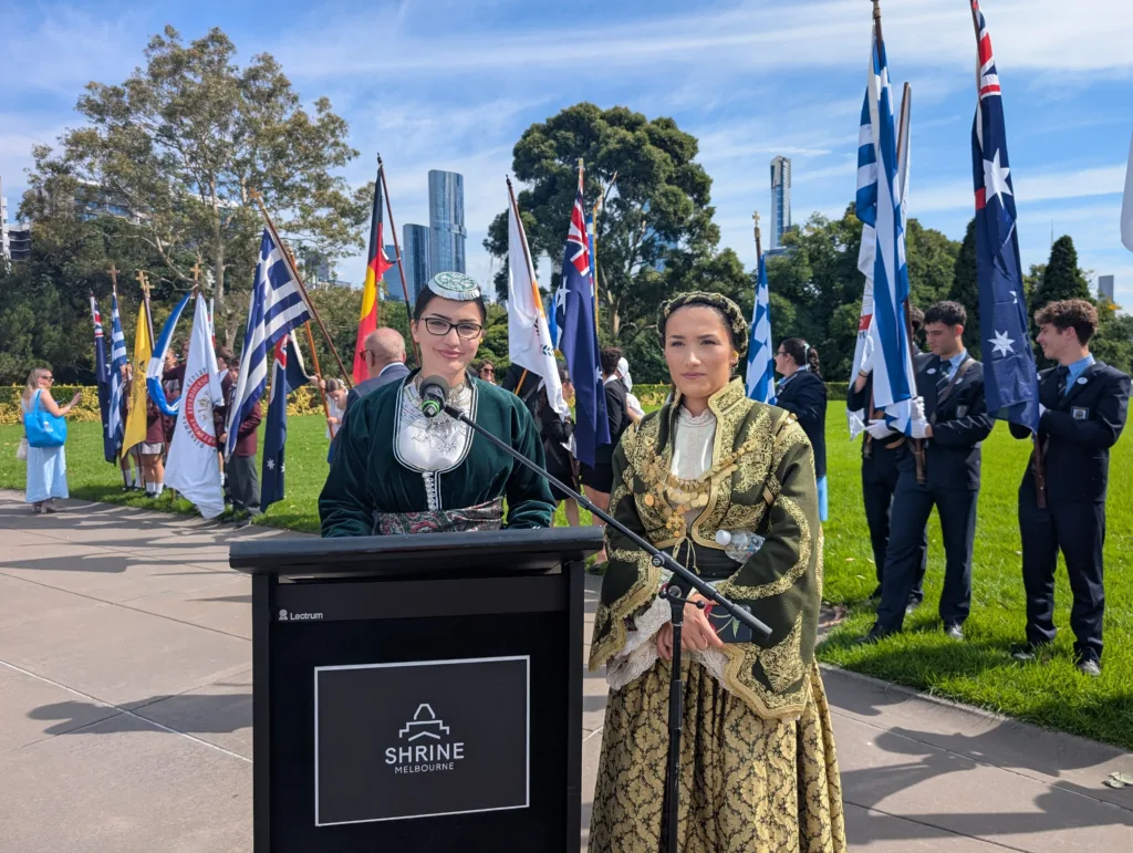 greek independence day in melbourne at the shrine