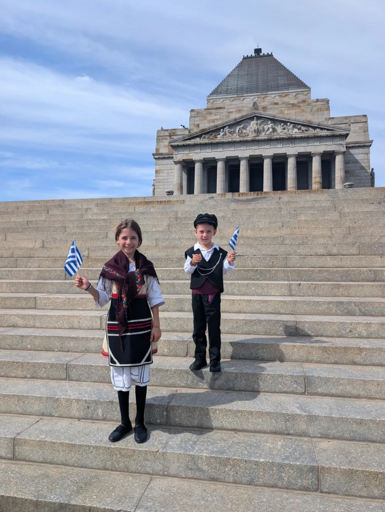 greek independence day in melbourne at the shrine