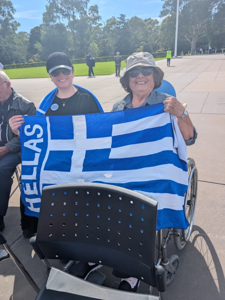 greek independence day in melbourne at the shrine