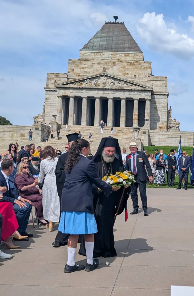 greek independence day in melbourne at the shrine