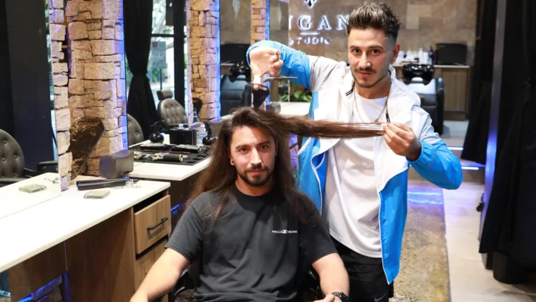 Brisbane barber Michael Langanis raises funds for blood cancer in tribute to beloved pappou