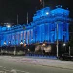 melbourne turns blue greek independence day (2)
