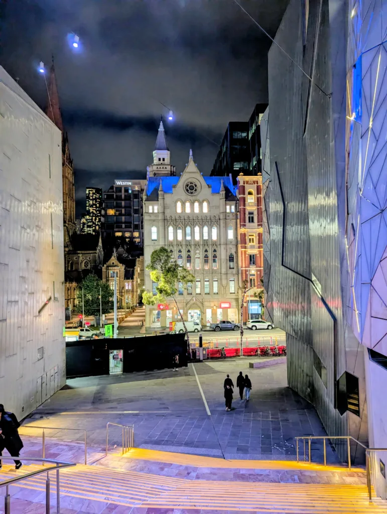 melbourne turns blue greek independence day