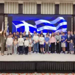 Aliki Chatzara is pictured with her students and members of the Greek community during the celebration of the national anniversary of 25 March 1821 at the Intercontinental Bahrain.