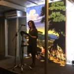 Dr Demetriou addressing the ‘Spirit of Byron Philhellenism and the Greek War of Independence’ exhibition at Melbourne’s Hellenic Museum, 2024. Photo Jim Claven