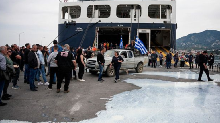 Lesvos shortages deepen as livestock farmers’ protest blocks supplies