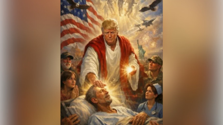 US President Donald Trump deletes AI ‘Jesus’ image after backlash
