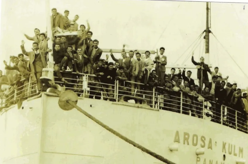 During the 1950s between 1954 and 1956, the Arosa Kulm operated primarily as a migrant vessel, transporting passengers from Europe to Australia who were prospective Greek Herald readers (1)