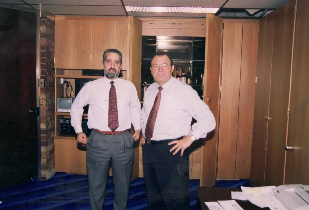 FORMER SENATOR Nick Bolkus AND THEO SKALKOS