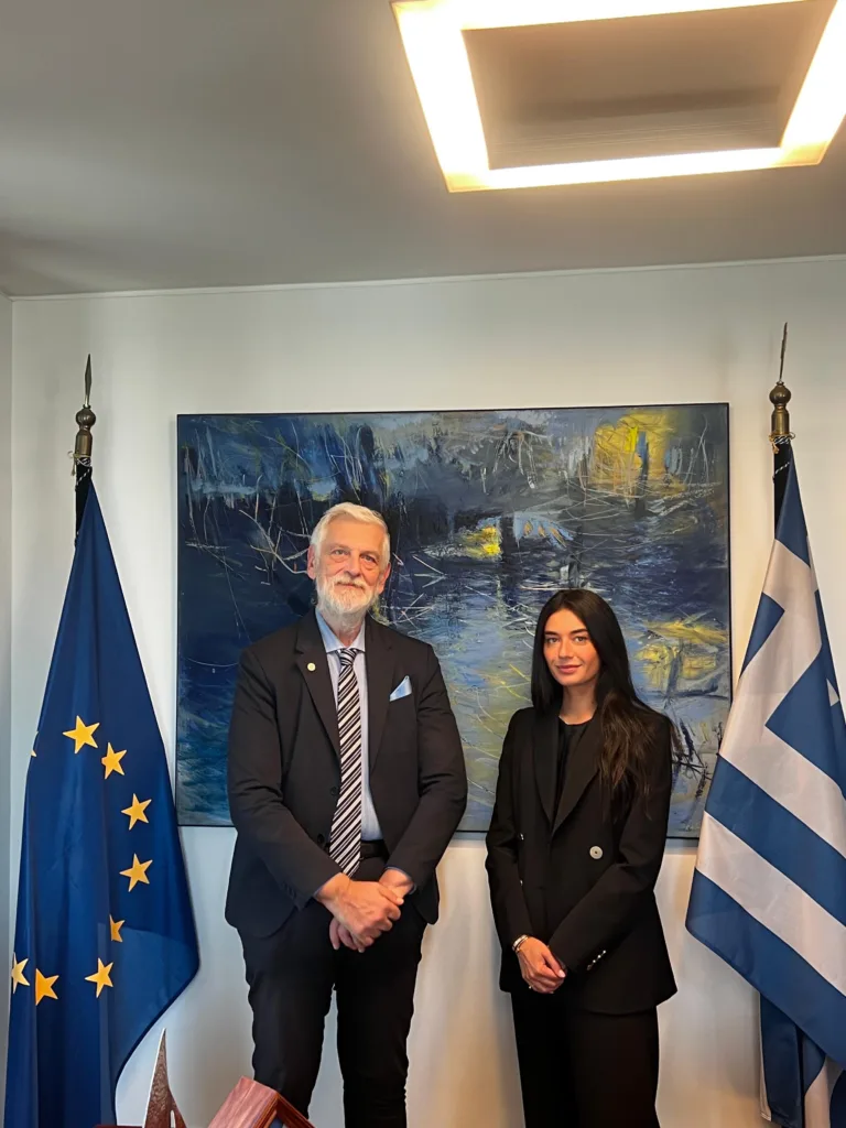 Greece Deputy Foreign Minister Yiannis Loverdos Dimitra Skalkos