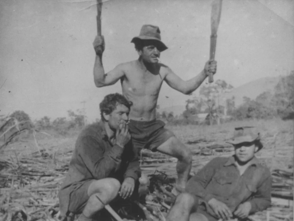 Greek settlers in the Far North Queensland at the sugar cane plantations (1949).