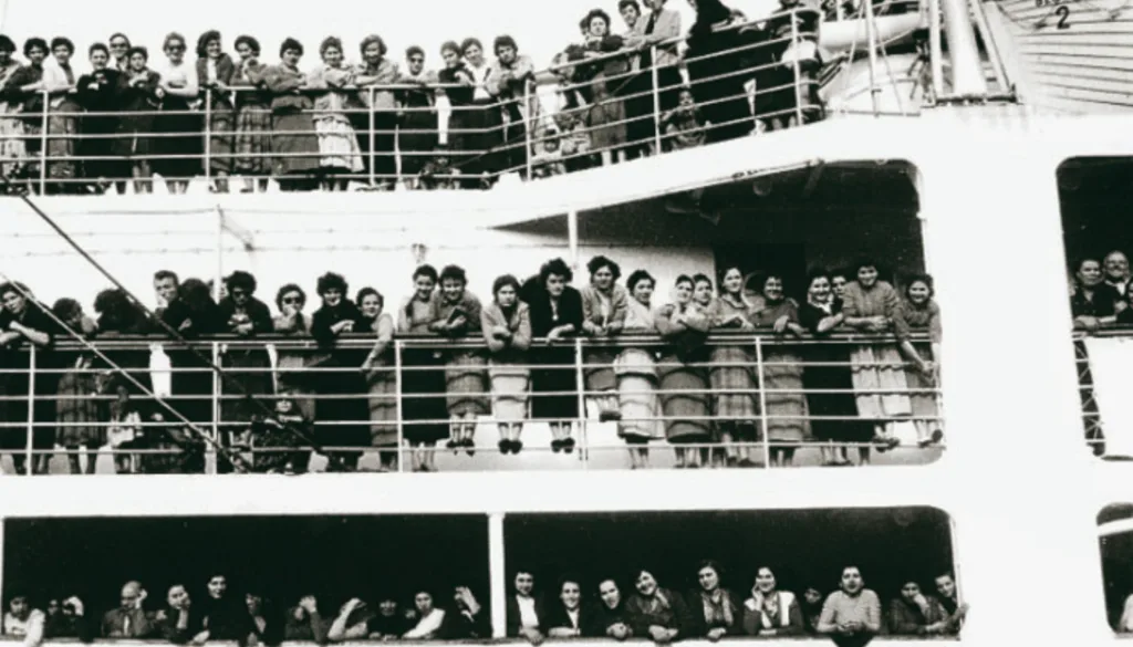 Greek women aboard the Begona in 1957 (2)