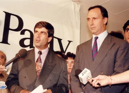 P.M. Paul Keating endorsed the canadidature of Bill Kardamitsis in the electorate of Wills (1995_