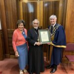 Presvytera Anna, Fr Patsouris and Mayor Coxen