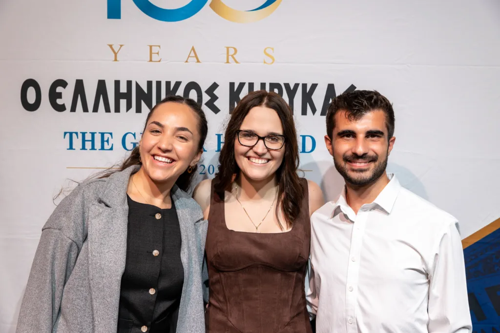 pamela rontziokos, andriana simos and peter oglos
