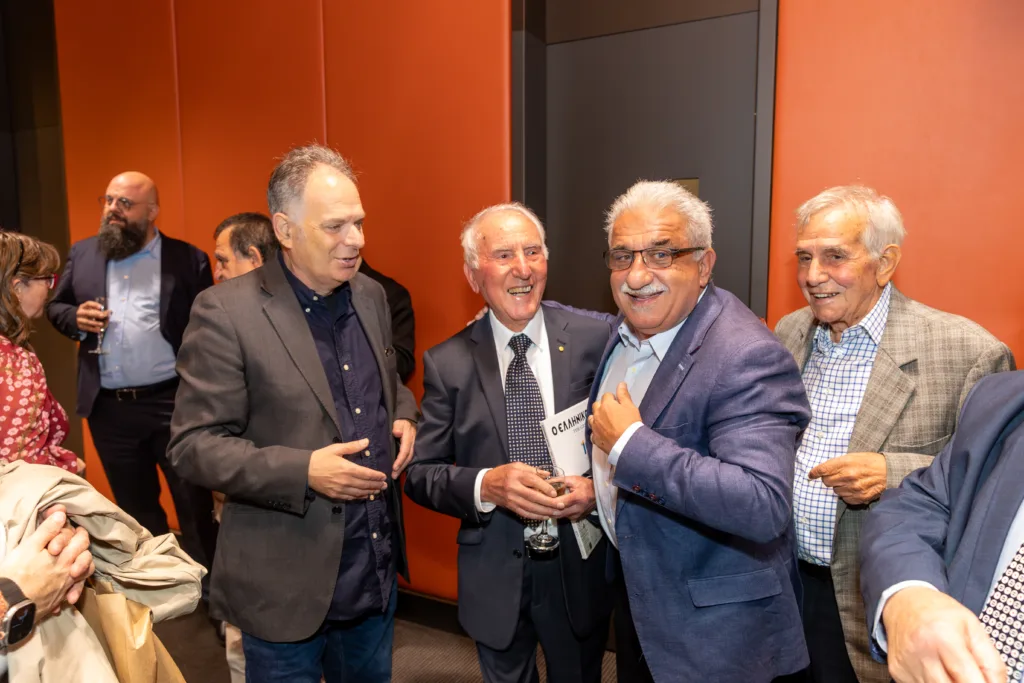 the greek herald 100 years event takis triadafillou, michael mystakidis, andy paschalides and hatzianestis