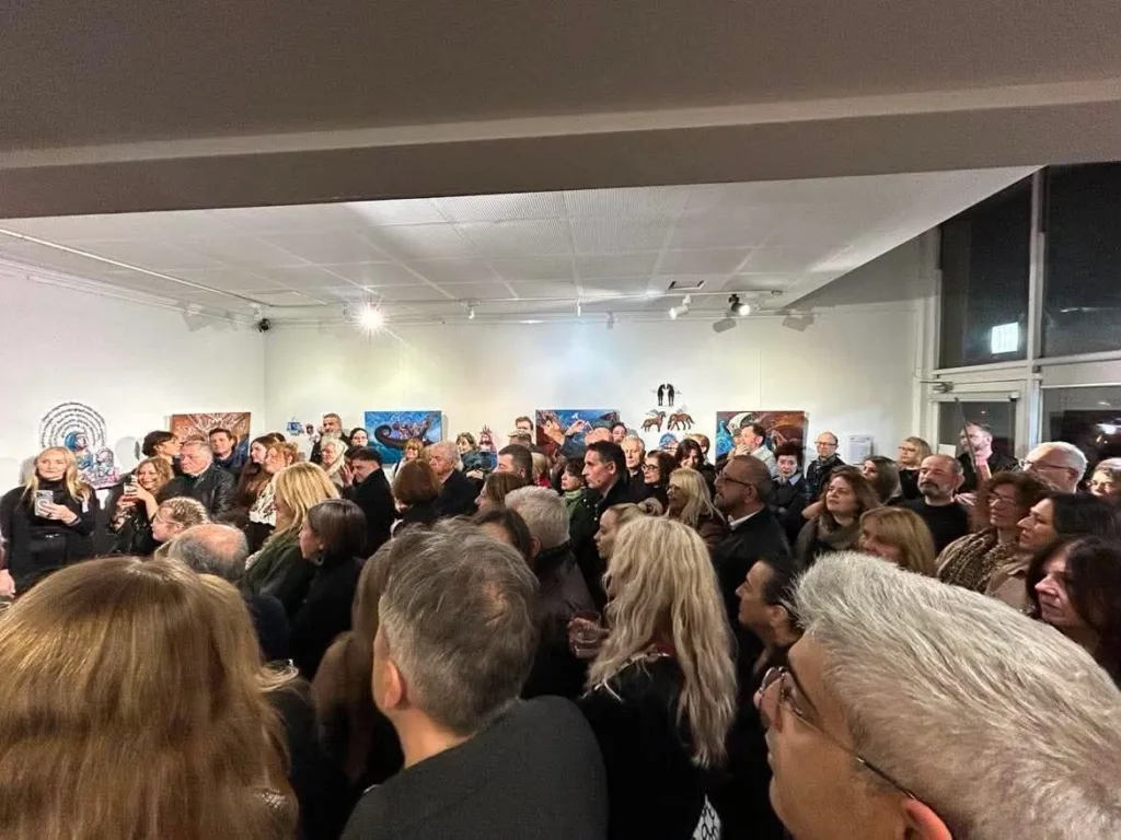 A great turnout for Efrossini's latest exhibition