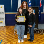 Lalor-North-Primary-School-student-Elora-Katsios-received-the-third-price-and-she-was-smiling-proud-with-her-classmate-Venia-and-her-Teacher-Yiota-Stavridou