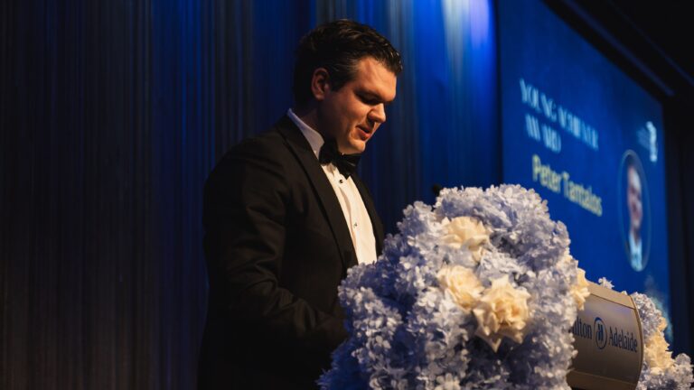Peter Tantalos honoured with Young Achievers Award at inaugural HACCI SA Gala